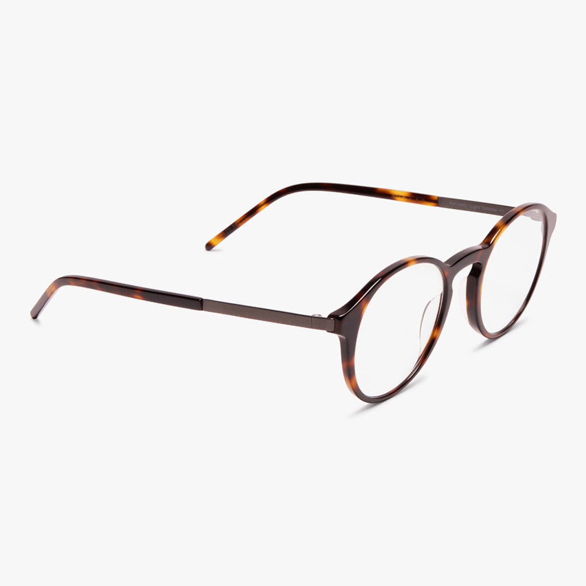 Luxreaders stylish Men's Ærø Turtle Reading glasses. Made from Titanium in a Round shape.