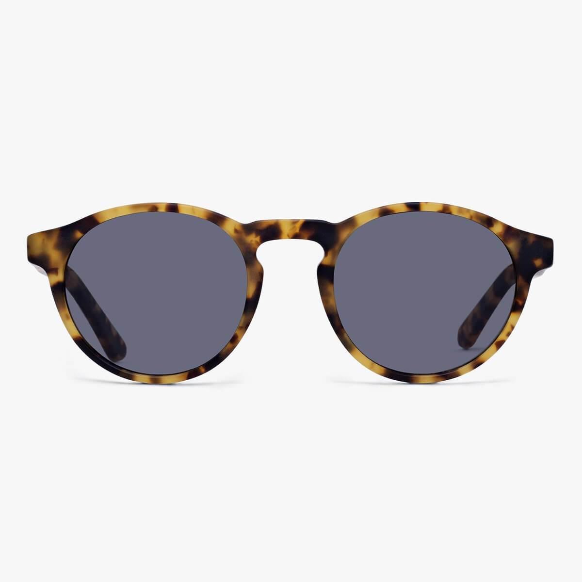 Luxreaders stylish Men's Trondheim Light Turtle Sunglasses. Made from Acetate in a Round shape.
