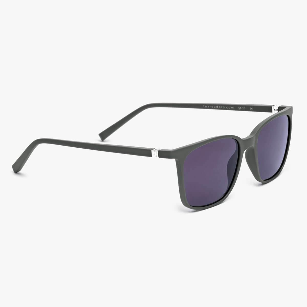 Luxreaders stylish Women's Fyn Dark Army Sunglasses. Made from Rubber in a Square shape.