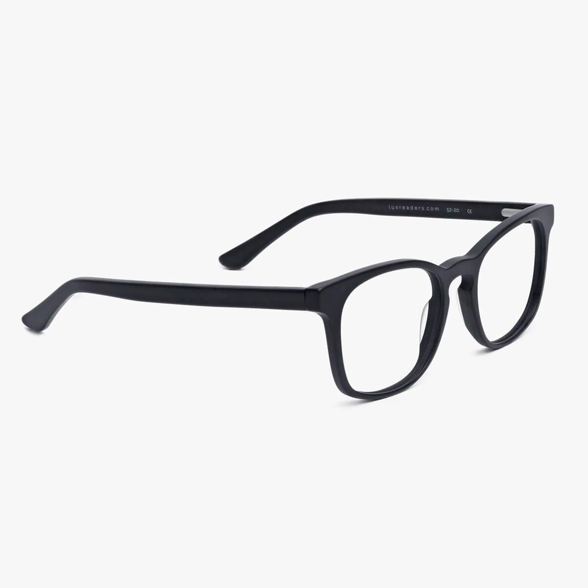 Men's Bornholm Black glasses with a sleek black frame from Luxreaders
