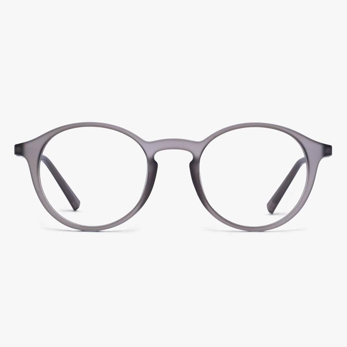 Men's Læsø Grey round glasses with matte grey finish