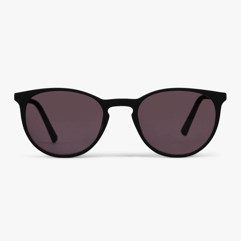 Men's Stockholm black sunglasses with round lenses