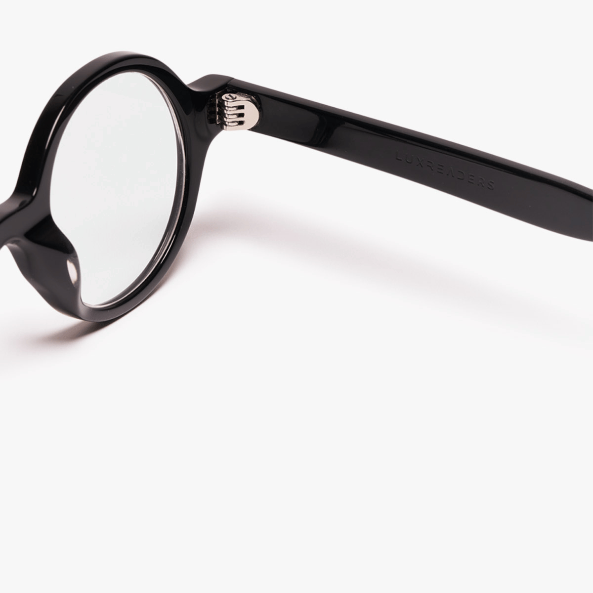 Men's Tórshavn Black Luxreaders with round black frame
