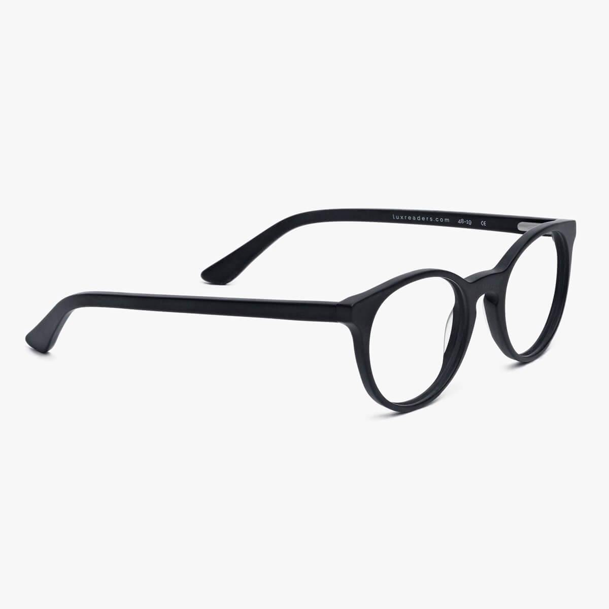Örebro Black reading glasses with round black frames