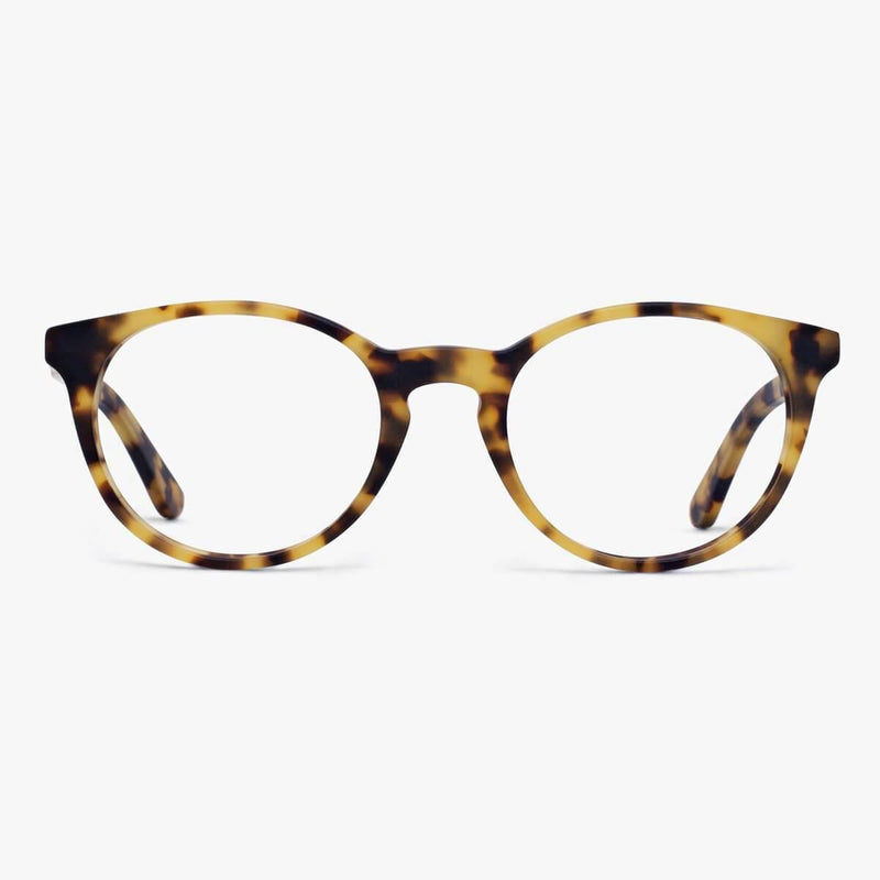 Tortoiseshell round reading glasses