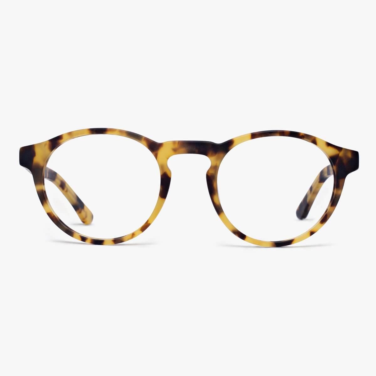 Round tortoise shell reading glasses