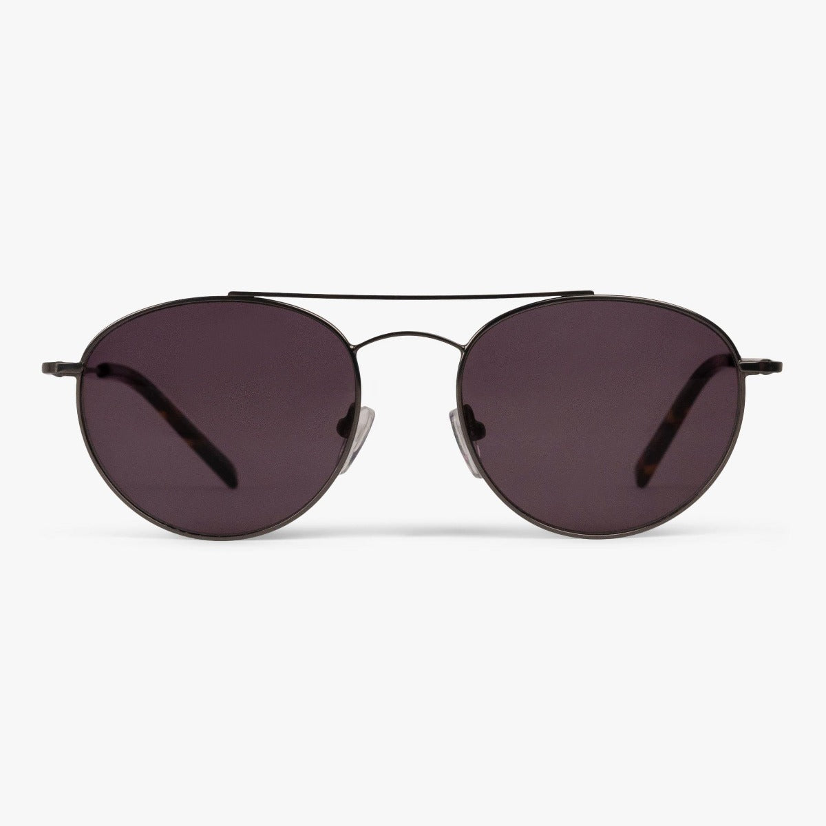 Luxreaders stylish Men's Göteborg Gun Sunglasses. Made from Stainless steel in a Round shape.