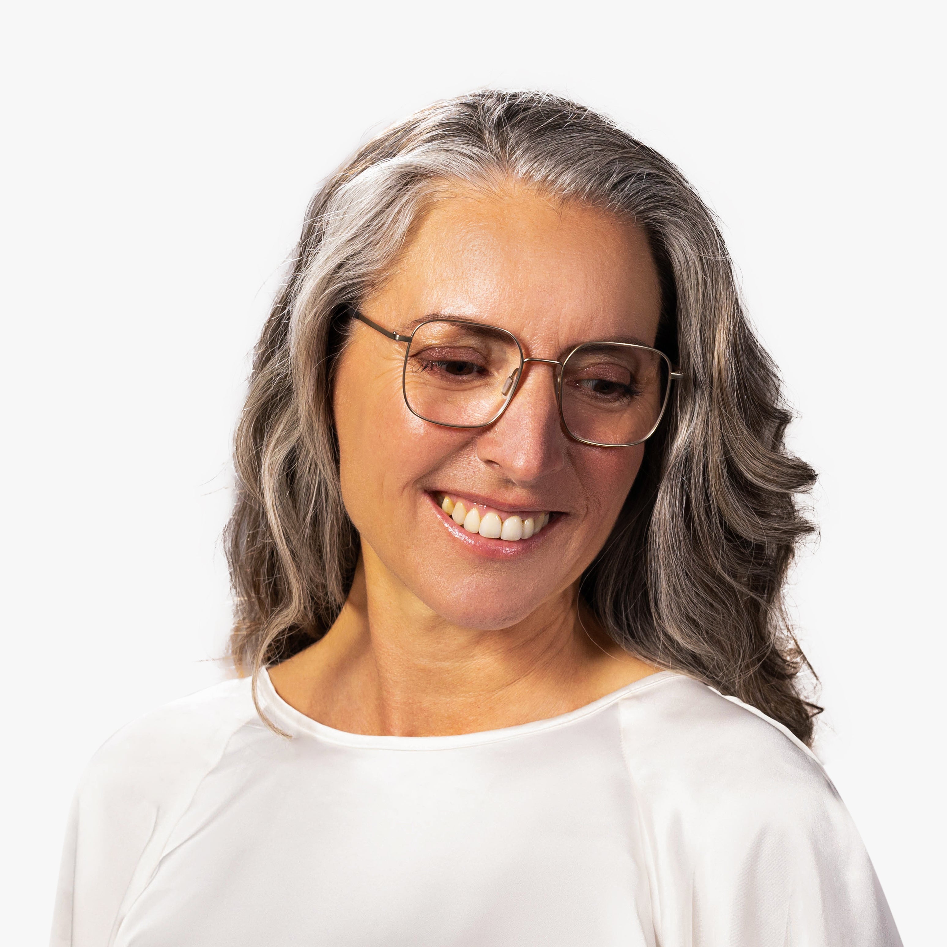 Person wearing Women's Båstad Gold glasses