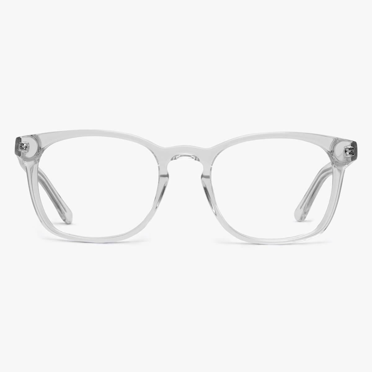 Women's Bornholm crystal white square glasses