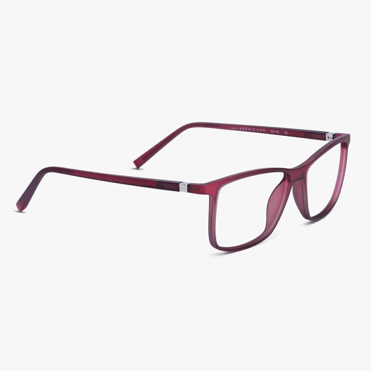København red reading glasses with square frame by Luxreaders