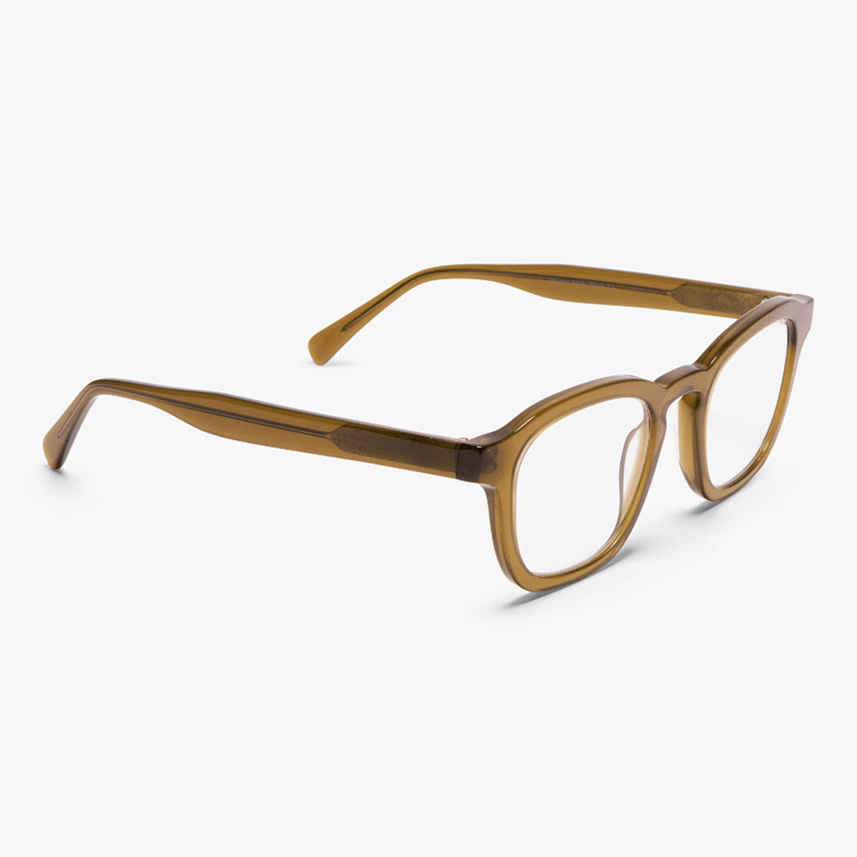 Women's Reykjavik Shiny Olive glasses with transparent olive frames