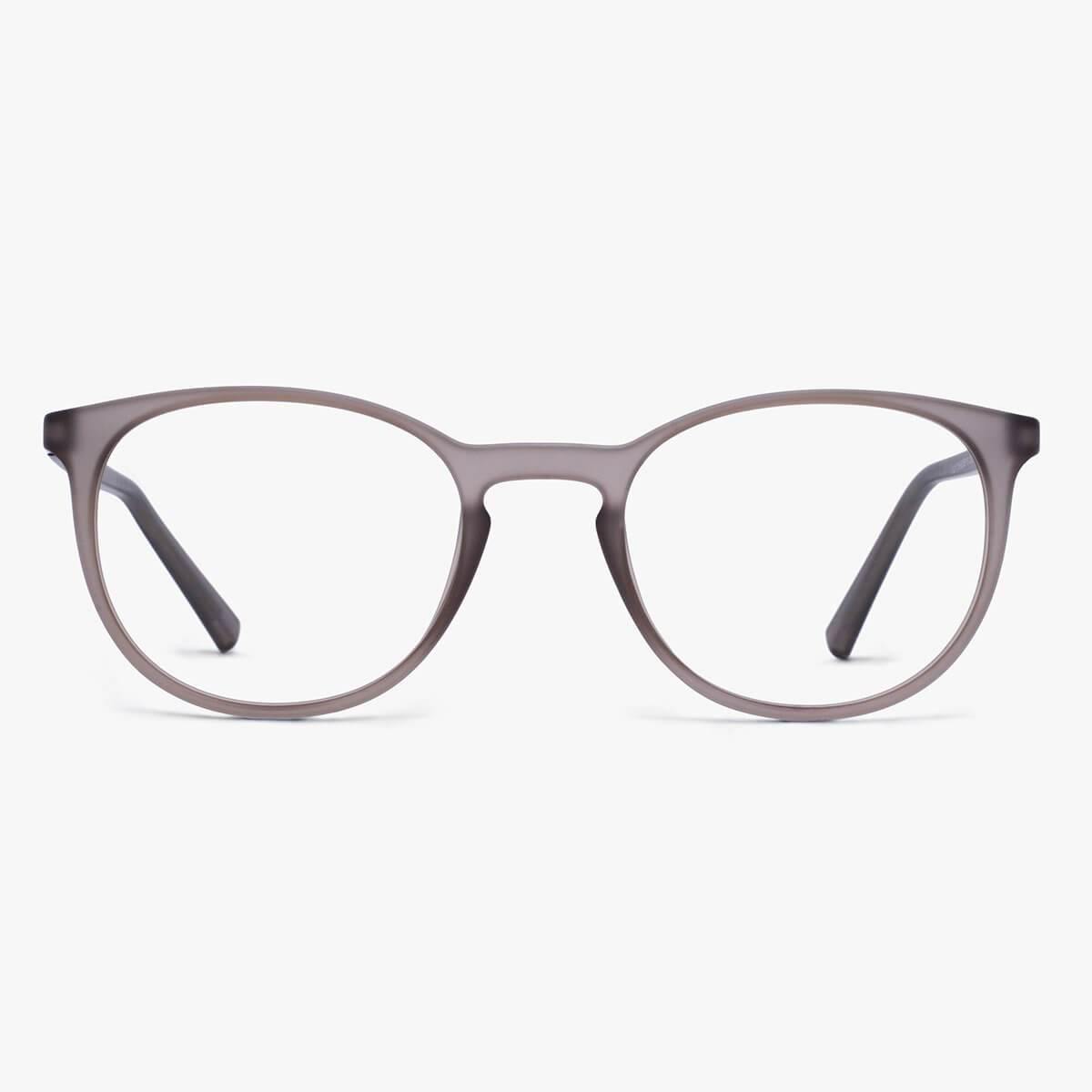 Women's Stockholm Grey round glasses with matte grey finish