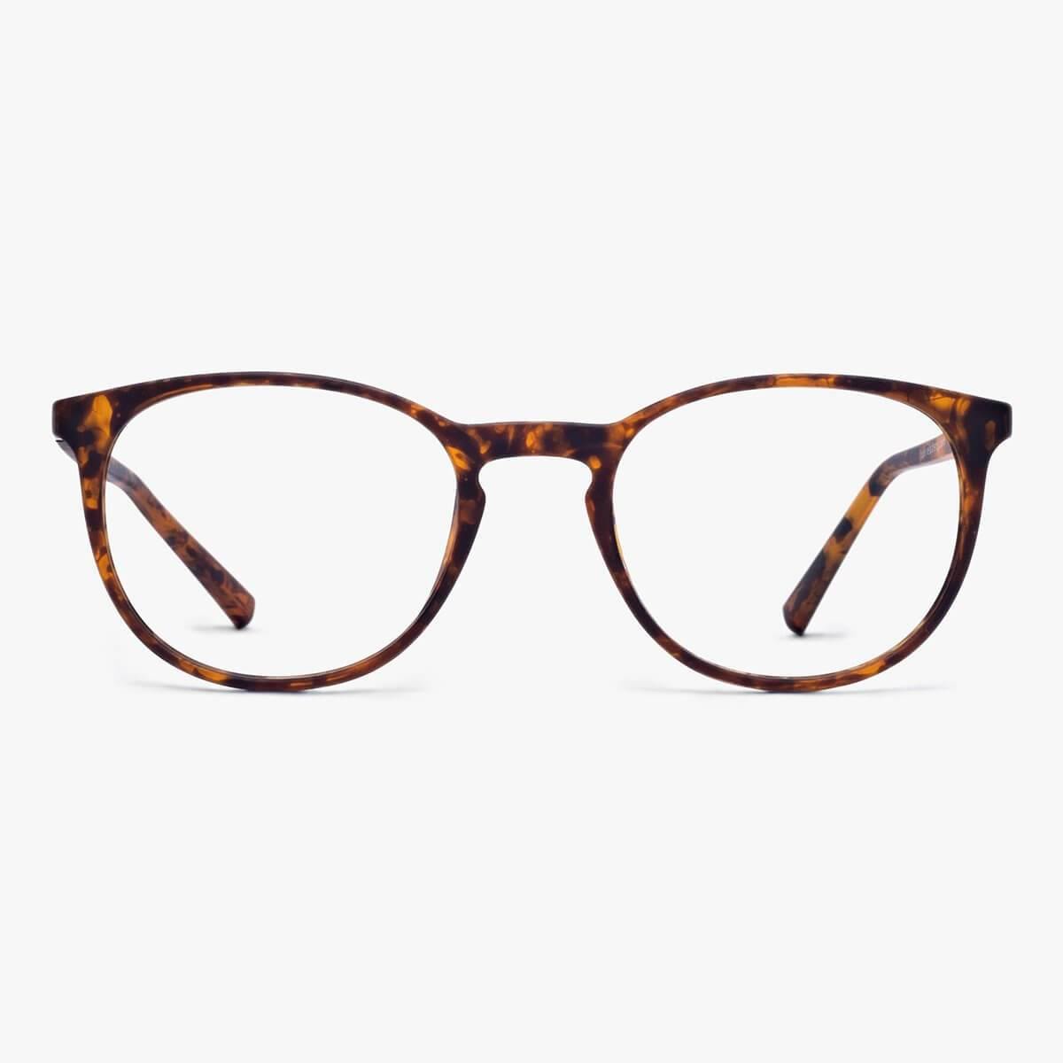 Women's Stockholm Turtle glasses in a brown tortoiseshell finish