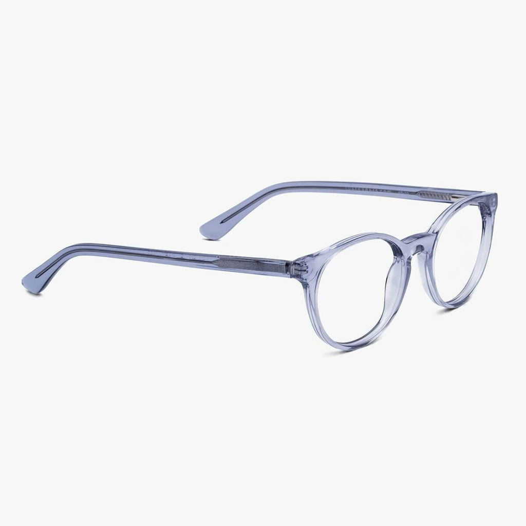 Men's Cole Crystal Grey Blaulichtfilter Brillen - Luxreaders.at